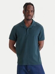 Calvin Klein Jeans Polo Easy Micro Waffle LV04RF205G Zielony Regular Fit. Zielone koszulki polo męskie Calvin Klein Jeans, m, bez wzorów, z bawełny, bez ramiączek. Za 329.99 zł.