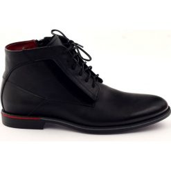 Botki sztyblety Pilpol PC6007 czarne. Czarne botki męskie Pilpol, na zimę, bez wzorów, z polaru, eleganckie, bez zapięcia. W wyprzedaży za 379.00 zł.
