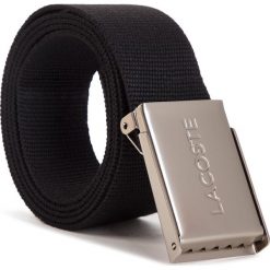 Pasek Męski LACOSTE - RC2012 Black 031. Czarne paski damskie Lacoste, bez wzorów, z materiału. Za 199.00 zł.
