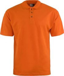 Męska koszulka polo Promodoro Heavy Orange. Brązowe koszulki polo męskie Erima, na jesień, m, bez wzorów, z bawełny, eleganckie, bez ramiączek. Za 45.40 zł.