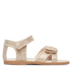 Sandały Mayoral. Żółte sandały dziewczęce Mayoral, bez zapięcia. Za 189.99 zł.