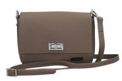 Wizytowa torebka damska Barberinis - Beżowa ciemna. Brązowe torebki shopper damskie Barberinis, bez wzorów, z lakierowanej skóry, eleganckie, lakierowane, bez dodatków. Za 203.99 zł.