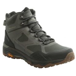 Buty trekkingowe męskie Karrimor Spiral Mid. Zielone trekkingi męskie Karrimor, przed kolano, trekkingowe. Za 460.79 zł.