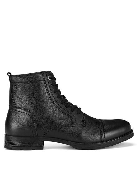 Lasocki Trzewiki BOB-01 MI08 Czarny. Czarne botki męskie Lasocki, bez wzorów, ze skóry, bez zapięcia. Za 279.99 zł.