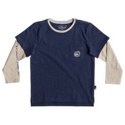 Quiksilver Chłopięca Koszulka Retro Beat Ds 104 Niebieska. T-shirty dla chłopców marki Quiksilver. Za 85.00 zł.