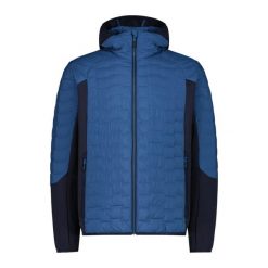 Kurtka hybrydowa męska CMP Klyr. Niebieskie kurtki męskie CMP, m, bez wzorów, sportowe, bez kaptura. Za 566.99 zł.
