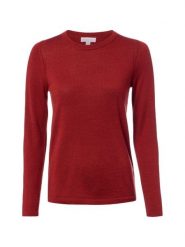 Brookshire Sweter z dzianiny merino Kobiety Wełna pomarańczowy, XL. Brązowe swetry damskie brookshire, xl, bez wzorów, z dzianiny, klasyczne, bez kołnierzyka, bez ramiączek, bez kaptura. Za 249.95 zł.