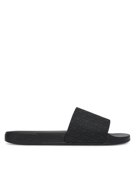 Calvin Klein Klapki Ess Slid Pu Aop HM0HM02110 Czarny. Czarne klapki męskie Calvin Klein, z syntetyku. Za 122.99 zł.