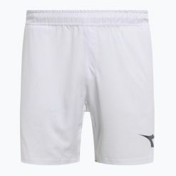 Spodenki męskie Diadora Bermuda Icon. Białe krótkie spodenki sportowe męskie Diadora, l, bez wzorów, z elastanu, na fitness i siłownię. Za 89.99 zł.