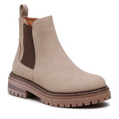 Botki Jenny Fairy. Brązowe botki damskie Jenny Fairy, bez obcasa, na płaskiej podeszwie, bez zapięcia. Za 135.99 zł.