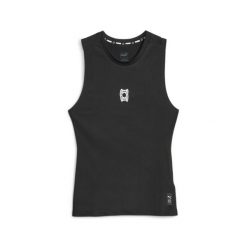 Męski top bez rękawów do koszykówki Hoops Team PUMA Black. Czarne koszulki sportowe męskie Puma, m, bez wzorów, bez kołnierzyka, bez ramiączek, do koszykówki. Za 172.00 zł.