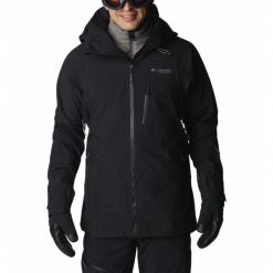 Kurtka Narciarska Męska Columbia Platinum Peak 3L Hardshell. Czarne kurtki snowboardowe męskie Columbia, l, bez wzorów, z hardshellu, bez kaptura, narciarskie. W wyprzedaży za 1,118.10 zł.