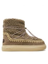 Mou Śniegowce Eskimo Sneaker Bold Scoub Lace FW411012A Szary. Szare śniegowce i trapery damskie Mou, ze skóry. Za 1,079.00 zł.