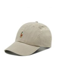 Polo Ralph Lauren Czapka z daszkiem Classic Sport Cap 710834737013 Beżowy. Brązowe rękawiczki męskie Polo Ralph Lauren, bez wzorów, z materiału, sportowe. Za 219.99 zł.