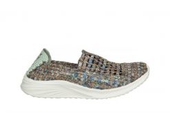 Półbuty Rock Tuili Petra 032001, Wielokolorowy, Materiał - 36. Niebieskie półbuty damskie Rock Spring, na lato, bez wzorów, z materiału, rockowe, z kwadratowym noskiem, bez obcasa, bez zapięcia. W wyprzedaży za 134.10 zł.