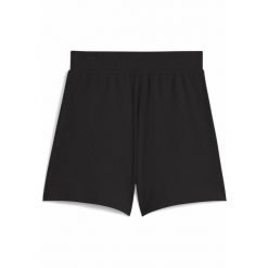 Damskie prążkowane szorty ESS ELEVATED 5" z wysokim stanem PUMA Black. Czarne szorty damskie Puma, xs, bez wzorów, prążkowane, z podwyższonym stanem. W wyprzedaży za 114.00 zł.
