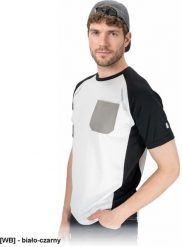 Reis T-shirt męski krótki rękaw siateczka super wentylacja elementy odblaskowe kieszonka nadruki sportowcy codzienny użytek - biało-czarny 2XL. Białe koszulki sportowe męskie Reis, m, bez wzorów, bez kołnierzyka. Za 27.19 zł.