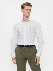 Tommy Hilfiger Koszula MW0MW34629 Niebieski Slim Fit. Niebieskie koszule męskie Tommy Hilfiger, m, bez wzorów, z bawełny, bez kołnierzyka, bez ramiączek. Za 349.99 zł.