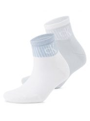 Calvin Klein Jeans Skarpety Kobiety Dżersej niebieski|biały, 39-42. Białe skarpety damskie Calvin Klein Jeans, bez wzorów, z dżerseju. Za 64.95 zł.