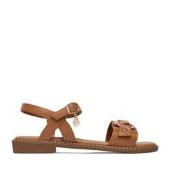 Sandały MEXX. Brązowe sandały damskie Mexx, bez wzorów, bez obcasa, na płaskiej podeszwie, bez zapięcia. Za 249.99 zł.