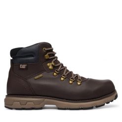 Trapery CAT Footwear. Brązowe śniegowce i trapery męskie CAT Footwear, bez zapięcia. Za 699.99 zł.