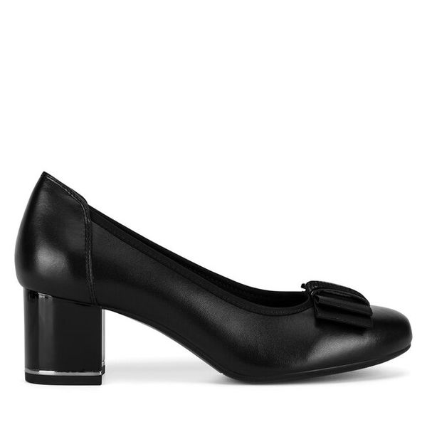 Czółenka Lasocki. Czarne czółenka damskie Lasocki, bez wzorów, bez obcasa, bez zapięcia. Za 209.99 zł.