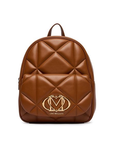 LOVE MOSCHINO Plecak JC4037PP0OLC0200 Brązowy. Brązowe plecaki damskie Love Moschino, bez wzorów, ze skóry. Za 631.99 zł.
