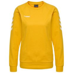 Bluza do piłki ręcznej damska Hummel Go Cotton Sweatshirt Woman. Żółte bluzy damskie Hummel, xl, bez wzorów, bez kaptura. Za 143.50 zł.