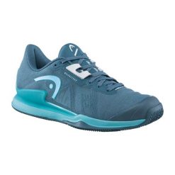 Buty do tenisa damskie Head Sprint Pro 3.5. Niebieskie obuwie sportowe damskie Head, bez wzorów, z materiału, do biegania. Za 613.00 zł.