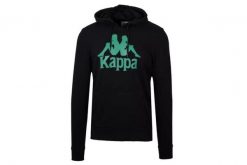 Kappa Authentic Zimim, męska bluza. Czarne bluzy męskie Kappa, m, bez wzorów, z bawełny, z kapturem, na fitness i siłownię. Za 139.99 zł.