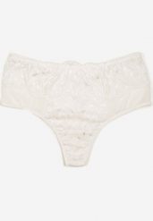 Białe Majtki Stringi z Siateczką i Koronką Tellhana. Białe stringi damskie Born2be, s, bez wzorów, z jeansu. Za 9.99 zł.