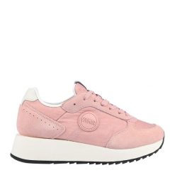 Buty Sneakersy damskie COLMAR TRAVIS ONE HIGH OUTSOLE zamsz wysoka podeszwa. Czerwone obuwie sportowe damskie Colmar, bez wzorów, z gumy, trekkingowe. Za 229.99 zł.