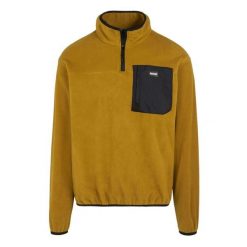 Polarowy Top Męski Suwak Do Połowy Frankie. Brązowe bluzy męskie Regatta, na zimę, m, bez wzorów, z polaru, bez kaptura. Za 60.99 zł.