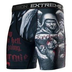 Spodenki Vale Tudo do MMA męskie EXTREME HOBBY EZECHIEL. Czarne krótkie spodenki sportowe męskie EXTREME HOBBY, m, bez wzorów, z elastanu. Za 179.00 zł.