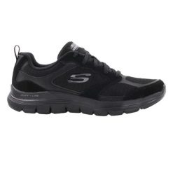 Buty na co dzień damskie SKECHERS FLEX APPEAL 4.0 ACTIVE FLOW skóra. Czarne obuwie sportowe damskie Skechers, bez wzorów, ze skóry, trekkingowe, Skechers Sport. Za 213.00 zł.
