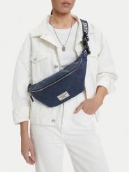 Guess Jeans Torebka CWBEO-GUESS-B-017-09 Granatowy. Niebieskie torebki do ręki damskie Guess Jeans, z aplikacjami, z jeansu, bez dodatków. Za 99.99 zł.