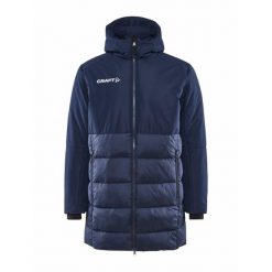 Parka z kapturem Craft Core Explore. Niebieskie parki męskie Craft, xl, bez wzorów, z materiału, eleganckie, z kapturem. Za 750.05 zł.
