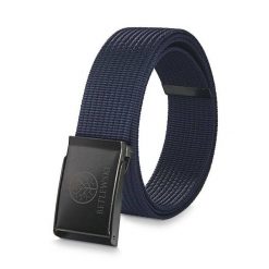 Pasek parciany BETLEWSKI PRC-21_GR-2 XL granatowy. Niebieskie paski damskie Betlewski, bez wzorów, z materiału. Za 34.99 zł.