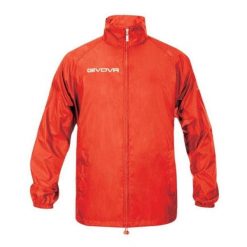 Męska Ocieplana Kurtka Przeciwdeszczowa Basico. Czerwone kurtki męskie Givova, m, bez wzorów, z puchu, trekkingowe. Za 82.99 zł.