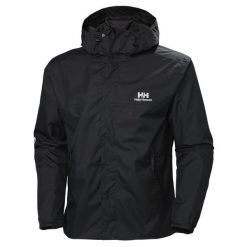 Wodoodporna kurtka Helly Hansen Yu Ervik. Czarne kurtki męskie Helly Hansen, na lato, xs, bez wzorów, z poliesteru, bez kaptura. Za 442.75 zł.