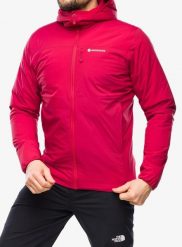 Kurtka ocieplana męska Montane Fireball Hoodie. Czerwone kurtki męskie Montane, m, bez wzorów, z syntetyku, bez kaptura. Za 758.99 zł.