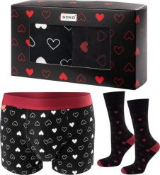 Soxo 2 pak Bokserki i skarpetki SOXO na prezent dla Niego bawełniane XL. Bokserki męskie Soxo, xl, bez wzorów, z bawełny. Za 59.99 zł.