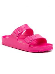 Birkenstock Klapki Arizona Eva 1015471 Różowy. Czerwone klapki damskie Birkenstock, bez wzorów, z syntetyku, bez obcasa. Za 249.99 zł.