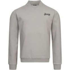 Jeep® Męski Bomber Sweatshirt XL - Wygoda i Styl. Bluzy męskie Jeep, m, bez wzorów, z bawełny, bez kaptura. Za 207.99 zł.
