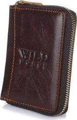 Wild Męski portfel skóra Wild Horse SKÓRZANY suwak koniak G71. Portfele męskie Wild, bez wzorów, ze skóry. Za 76.99 zł.