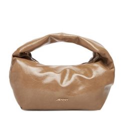 Torebka JENNY. Brązowe torebki do ręki damskie Jenny, bez wzorów, klasyczne, bez dodatków. Za 129.99 zł.
