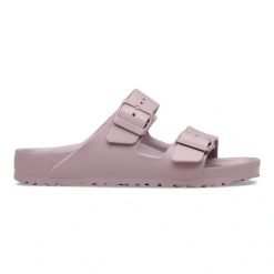 Birkenstock Arizona EVA Faded Purple Klapki damskie. Fioletowe klapki damskie Birkenstock, bez wzorów, eleganckie, bez obcasa. Za 219.99 zł.