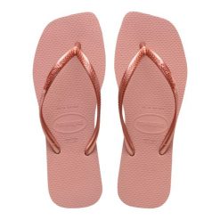 Klapki Havaianas Model 4148301h Kolor Rose. Czerwone klapki damskie Havaianas, bez wzorów, z gumy, sportowe, bez obcasa. Za 94.99 zł.