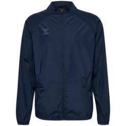 Kurtka wodoodporna Hummel Pro. Niebieskie bluzy męskie Hummel, bez wzorów, bez kaptura. Za 344.50 zł.