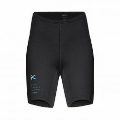 Krótkie spodnie neoprenowe SYMBIO. Czarne spodnie sportowe damskie Hiko, s, bez wzorów, z materiału, na fitness i siłownię. Za 250.96 zł.